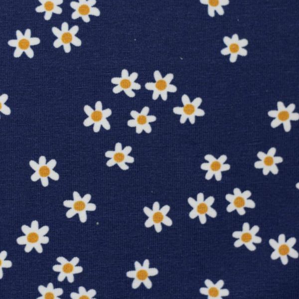 Baumwoll-Jersey Choose Happy Jersey by Käselotti, Blümchen, blau